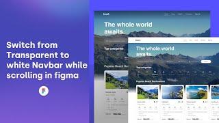 Create A Sleek Navbar With Seamless Scrolling: Fixed And Dynamic Prototyping In Figma Ui Design