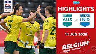 FIH Hockey Pro League 2024-25 Highlights: Australia vs India (M) | Match 1