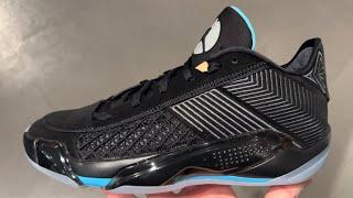 Air Jordan 38 Low Black Gamma Blue Basketball Shoes