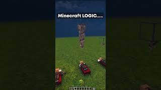Minecraft LOGIC...  YOU Won’t Believe it! #Shorts