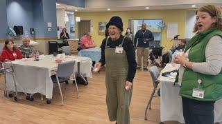 Seniors have 'snowball fight' at Lowell care center