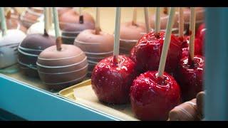 Piruletas de manzana