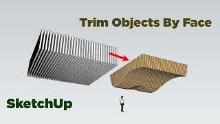 How to Trim Objects by Face in SketchUp with Curic Face Knife