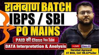  IBPS PO Mains, SBI PO Mains 2024 Quant | रामबाण Batch IBPS PO Mains Class 01 by Harshal Sir