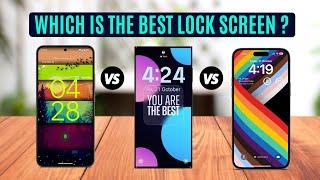 Samsung One UI Vs Apple iOS Vs Google Stock Android - Which offers the best LOCK SCREEN Experience ?