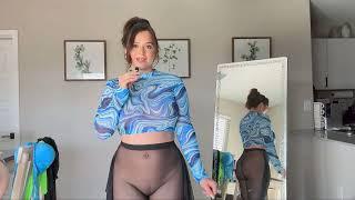 Try on Haul Transparent Lingerie