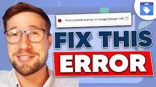 Fix Promotional Overlay on Image [image link] Error in Merchant Center