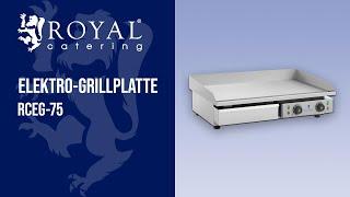 Elektro Grillplatte RCEG-75 | Royal Catering | Produktvorstellung