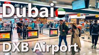 Dubai Airport (DXB) Walking Tour Terminal 3, Duty Free 4K