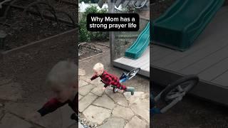 Why Mom Has a Strong Prayer Life  #wildchild #childhood #kidsonbikes