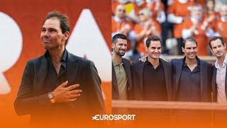 FULL Rafael Nadal Tribute at Roland Garros  FT. Djokovic, Federer and  Murray ️
