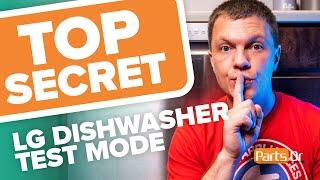 TOP SECRET LG Dishwasher Service Test Mode