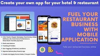 Food Ordering & Delivery Application | Restaurant Management - single restaurant app