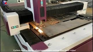 Runto cnc carbon steel metal sheet stainless aluminum cutting fiber laser cutter machine