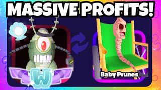 TRADING FOR THE RAREST UNIT! Trading Montage #34 (SpongeBob Tower Defense)