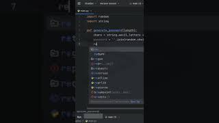 PYTHON - Generate Random Password.  #python #tutorial #howtomake