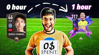 I Beat FIFA MOBILE in 1 HOUR - 0$ Spent!