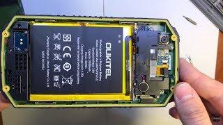 Oukitel k10000 IP-68 - разборка, не включается / disassembly, does not turn on does not charge