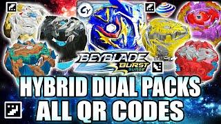 QR CODES ALL HYBRID DUAL PACKS BEYBLADE BURST SURGE APP @zankye COLLAB