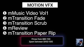 Motion VFX effects that I bought for final cut pro. Which is good and bad?