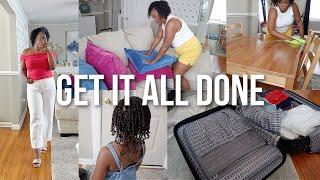 GET IT ALL DONE! EXTREME CLEAN WITH ME, BUSY MOM CLEANING MOTIVATION, WORK TRIP PACK & PREP WITH ME