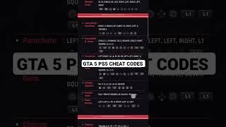 GTA V PS4/ PS5 Cheats Codes • Gta 5 cheat codes Controller • #gta5 #gtav #shorts #gta5cheatcode #ps5