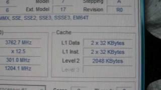 Overclocked intel pentium dual core E5200 @ 3.7 gig