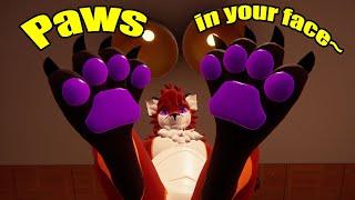 [FURRY ASMR] Relaxing Footpaw Movements & Sounds~