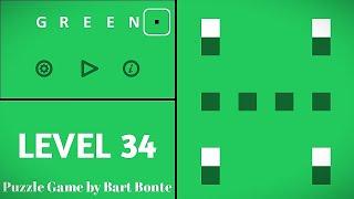 Green LEVEL 34 - Puzzle Game by Bart Bonte