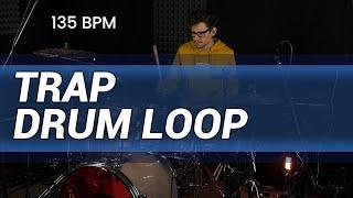 Trap drum loop 135 BPM // The Hybrid Drummer