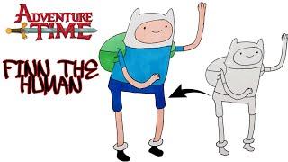 FINN The HUMAN DRAWING | ADVENTURE TIME #Shorts #finn #adventuretime #cartoon #drawing #cartoons