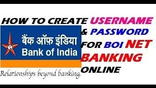 BOI internet Banking Setup | Create Usernsme & Password | Step by Step  | Hindi/Urdu