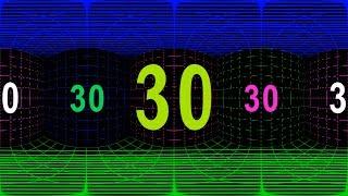 30 sec COUNTDOWN TIMER ( v 630 ) with VOICE 10 to 0 - 360 grad video VR