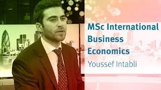 City, University of London: Youssef Intabli, MSc International Business Economics alumnus