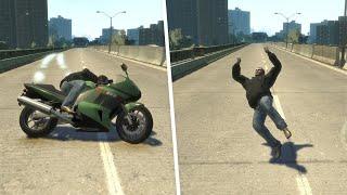 GTA IV - Brutal Motorcycle Ragdolls #23 (Euphoria Physics)