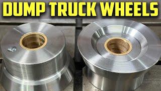 Machining 18-Wheeler Dump Truck Wheels |  271lb 1045 Billet