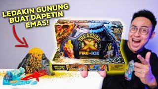 LEDAKIN GUNUNG BUAT DAPETIN EMAS! | TREASURE X FIRE VS ICE VOLCANO UNBOXING & REVIEW