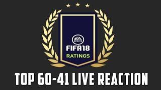 OFFICIAL FIFA 18 PLAYER RATINGS - 60 to 41 Live Reaction