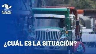 Continúa el paro de camioneros en Colombia