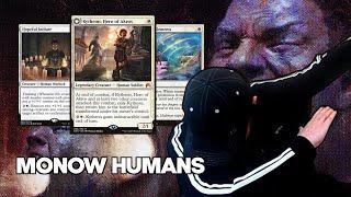 SICKEST Pile of Trash EVAR?! | MonoW Humans | Explorer Bo3 | Metagame Challenge | MTG Arena