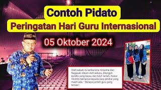 Contoh Pidato Peringatan Hari Guru Internasional