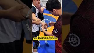 "Quick Action by Coach After Student Suffers Finger Injury" #shortvideo #coach