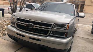 Silverado crew cab and Chrysler 300 in @ robskustoms