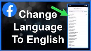 How To Change Facebook Language Into English