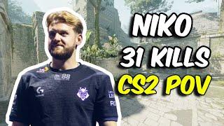 NiKo 31 Kills (Ancient) FACEIT Ranked | Aug 29, 2024 #cs2 #pov #demo