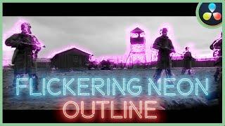 Flickering Neon Outline | DaVinci Resolve 17 |