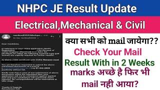 NHPC JE Result Update||NHPC JE Result 2023||NHPC Recruitment 2023||Civil,Electrical & Mechanical