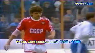 Игорь Добровольский (сборная СССР, молодежная сборная СССР) 1989 Обзор 1990 - голы, пасы, комбинации