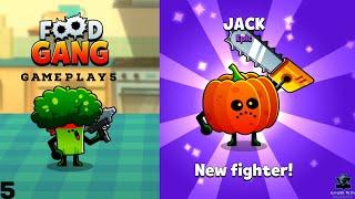 Food Gang Gameplay Walkthrough Part -5 New Fighter JACK (Android & IOS)