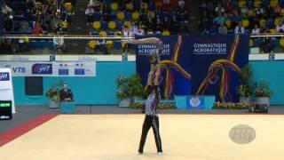 RUSSIA Mixed Pairs - Balance Qualifications  -- 2014 Acrobatic Worlds, Levallois-Paris (FRA)